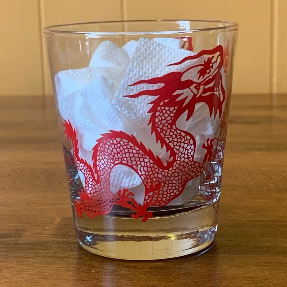 Red Glass Drinkware for Dining - Picture 3 of 7